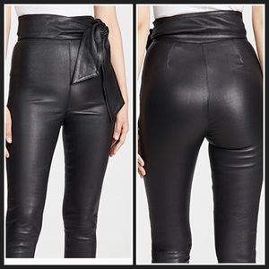 J.Brand High Rise Buttery Lamb leather LeggingsXXS